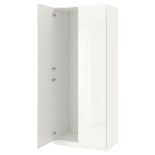 PAX / FARDAL Combinaison armoire, blanc/brillant/blanc, 100x60x236 cm