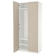 PAX / FLISBERGET Armoire-penderie, blanc/beige clair, 100x60x236 cm