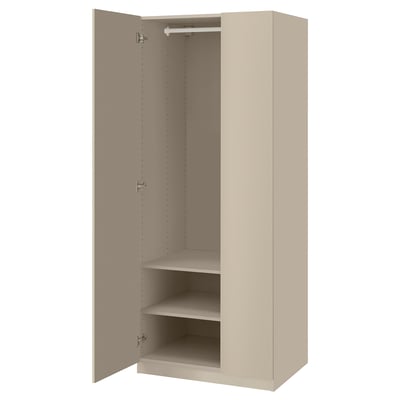 PAX / FORSAND Combinaison armoire, gris-beige/gris-beige, 75x60x201 cm