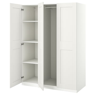 PAX / GRIMO Combinaison armoire, blanc/blanc, 150x60x201 cm