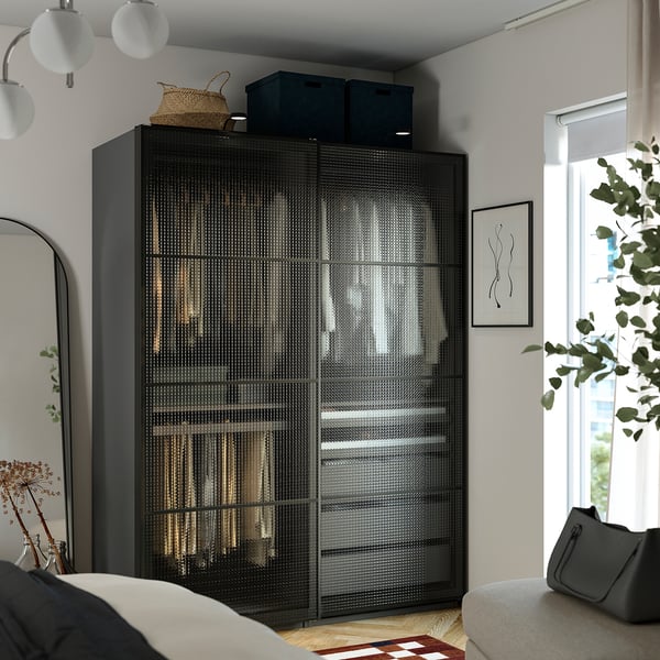 PAX / LUNDBRÄSMA Armoire pte coul