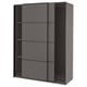 PAX / MEHAMN Armoire-penderie, gris foncé/double face gris foncé, 150x66x201 cm