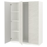 PAX / MISTUDDEN Combinaison armoire, blanc/gris à motifs, 150x60x201 cm