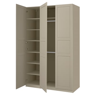 PAX / TYSSEDAL Combinaison armoire, gris-beige/gris-beige, 150x58x236 cm