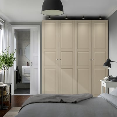 PAX / TYSSEDAL Combinaison armoire, gris-beige/gris-beige, 200x60x236 cm