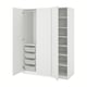 PAX / VIKANES Combinaison armoire, blanc/blanc, 150x60x201 cm
