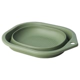 PEPPRIG Baquet à vaisselle, pliable/vert, 10 l