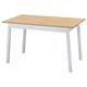 PINNTORP Table, teinté brun clair/teinté blanc pin, 125x75 cm