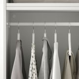 PLATSA Armoire avec 8 portes et 3 tiroirs, blanc miroir en verre STRAUMEN/SANNIDAL blanc, 240x57x221 cm