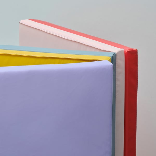 PLUFSIG Tapis de gymnastique pliant, rouge/mauve, 78x185 cm