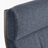 POÄNG Fauteuil à bascule, brun noir/Gunnared bleu