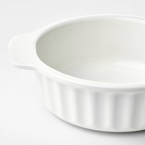 POETISK Plat à four, blanc cassé, 23x19 cm