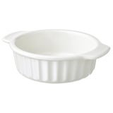 POETISK Plat à four, blanc cassé, 23x19 cm
