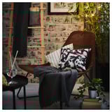 RÅDVIKEN Fauteuil, brun foncé/noir