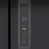 RIBBENÅS Réfrig/congélateur porte double, IKEA 700 indépendant/noir acier inoxydable, 347/169 l
