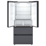 RIBBENÅS Réfrig/congélateur porte double, IKEA 700 indépendant/noir acier inoxydable, 347/169 l