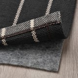 RIDSTIG Tapis tissé à plat, gris/blanc cassé, 80x180 cm