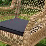 RISHOLMEN Fauteuil à oreilles, int/ext, Järpön/Duvholmen anthracite