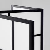 RISÖR Paravent, blanc/noir, 216x185 cm