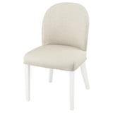 ROSENTORP Chaise, Kilanda beige clair/blanc