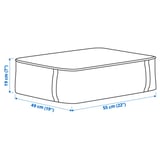SÄCKKÄRRA Sac de rangement, blanc/multicolore, 55x49x19 cm
