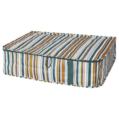 SÄCKKÄRRA Sac de rangement, multicolore rayure, 69x51x19 cm