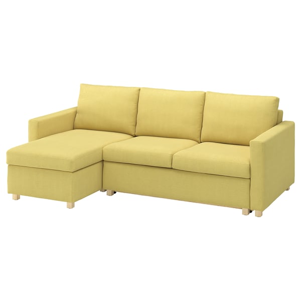 SALTSJÖBADEN Housse convertible 3 pl+méridienne, Fridtuna jaune