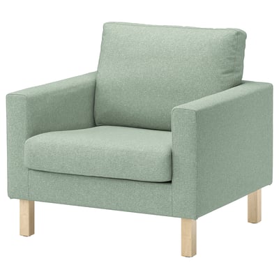 SALTSJÖBADEN Housse pour fauteuil, Gunnared vert clair