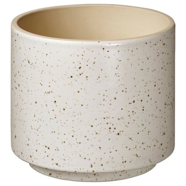 SANDKÖRSBÄR Cache-pot, intérieur/extérieur/beige, 12 cm
