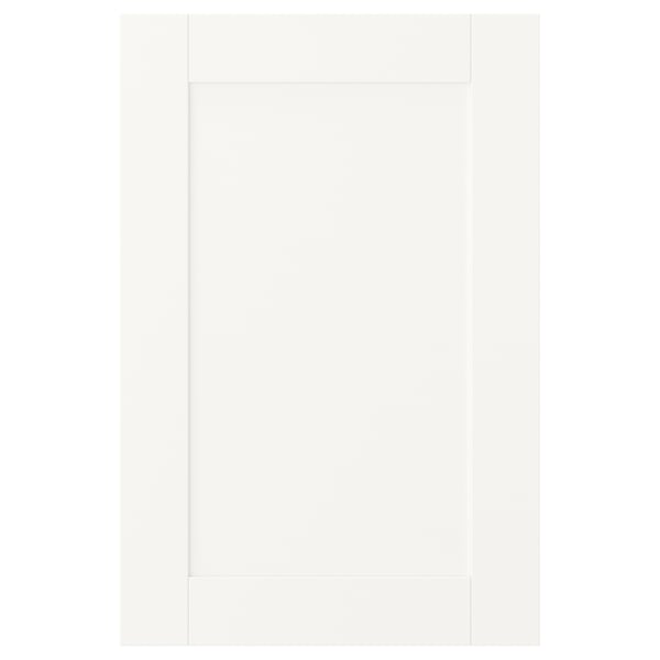 SANNIDAL Porte avec charnières, blanc, 40x60 cm