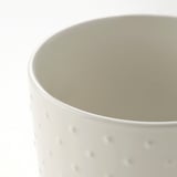 SESAMFRÖN Cache-pot, intérieur/extérieur blanc cassé, 12 cm