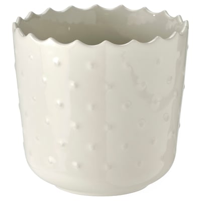SESAMFRÖN Cache-pot, intérieur/extérieur blanc cassé, 9 cm
