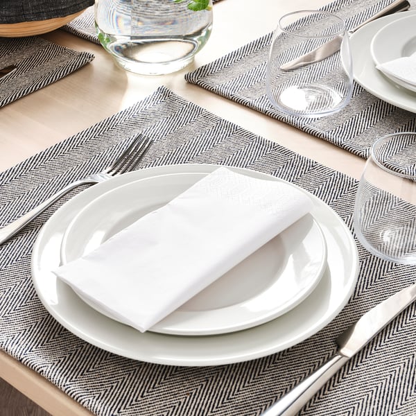 SILVERARV Set de table, beige/bleu, 35x45 cm