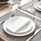 SILVERARV Set de table, beige/bleu, 35x45 cm