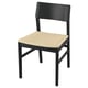 Option: SKANSNÄS Chaise, noir hêtre