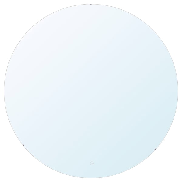SKEJSEL Miroir avec éclairage intégré, rond intensité lumineuse réglable