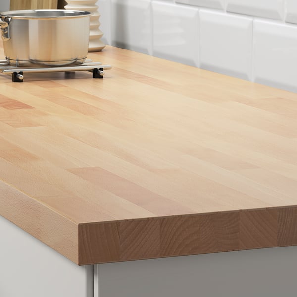 SKOGARP Plan de travail sur mesure - hêtre, bois massif - IKEA Suisse