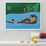 SKOGSDUVA Image, loutre, 50x40 cm