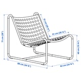 SKOGSÖN Fauteuil, vert clair extérieur