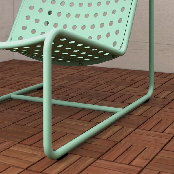 SKOGSÖN Fauteuil, vert clair extérieur