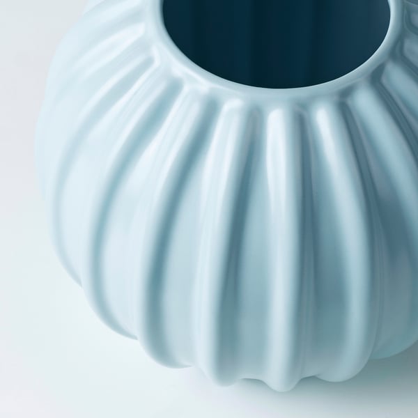 SKOGSTUNDRA Vase, bleu clair, 15 cm