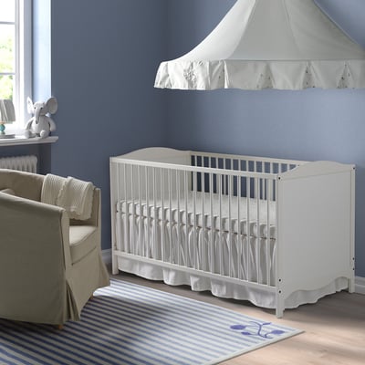 SMÅGÖRA Lit bébé, blanc, 70x140 cm