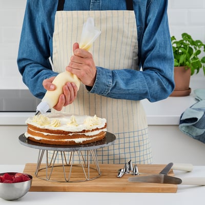 INBAKAD Moule à tarte, gris foncé, 22 cm - IKEA