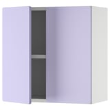 SMÅSTAD Élément mural, blanc mauve/avec 1 tablette, 60x32x60 cm