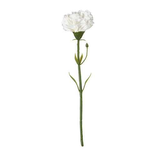 Smycka Fleur Artificielle Oeillet Blanc