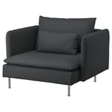 SÖDERHAMN Fauteuil, Fridtuna gris foncé