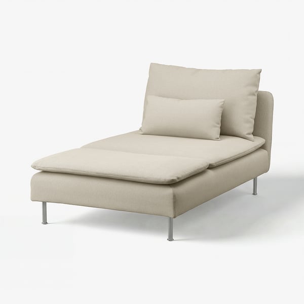 SÖDERHAMN Housse méridienne, Fridtuna beige clair
