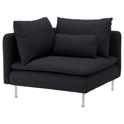 SÖDERHAMN Housse module d'angle, Hillared anthracite