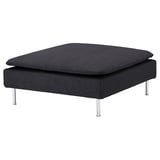 SÖDERHAMN Housse pour repose-pied, Hillared anthracite