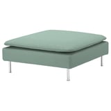 SÖDERHAMN Housse pour repose-pied, Tallmyra vert clair